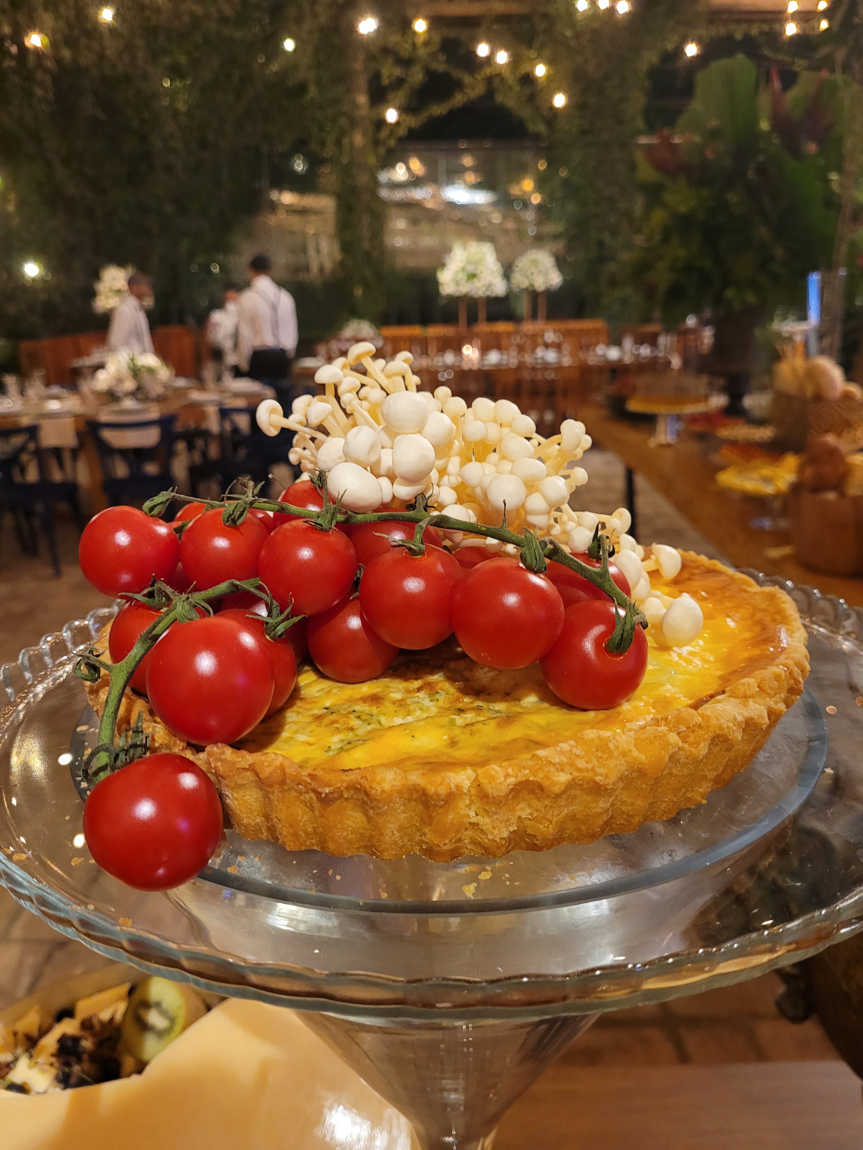 Quiche (4 queijos, palmito, abobrinha, alho poro, brócolis)